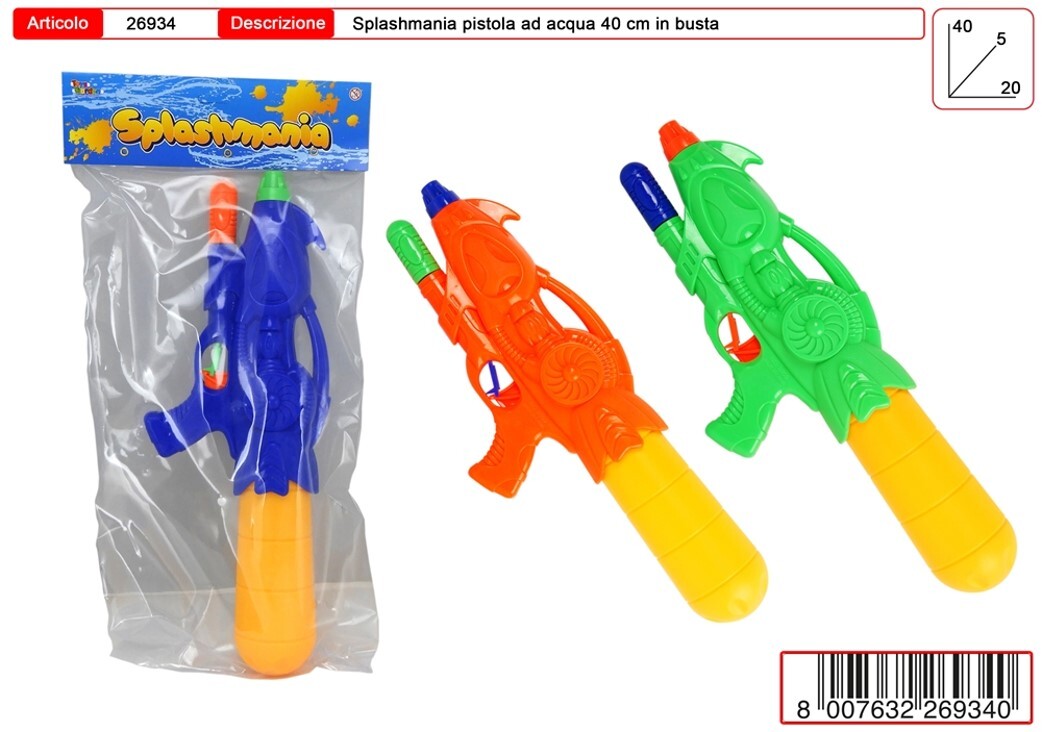 SPLASHMANIA PISTOLA AD ACQUA 40CM