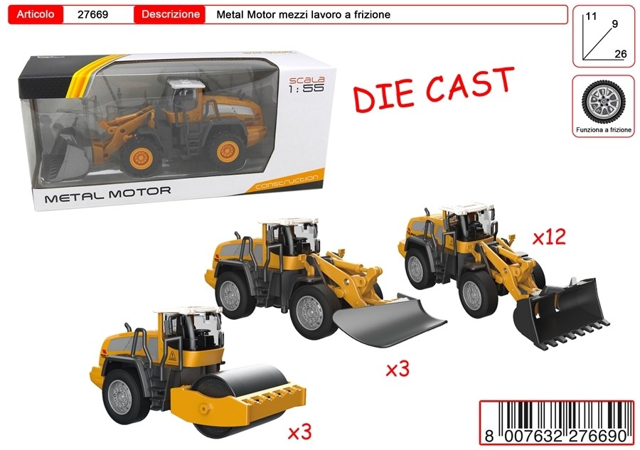 DIE CAST MEZZI CANTIERE