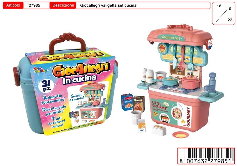 GIOCALLEGRI VALIGETTA SET CUCINA