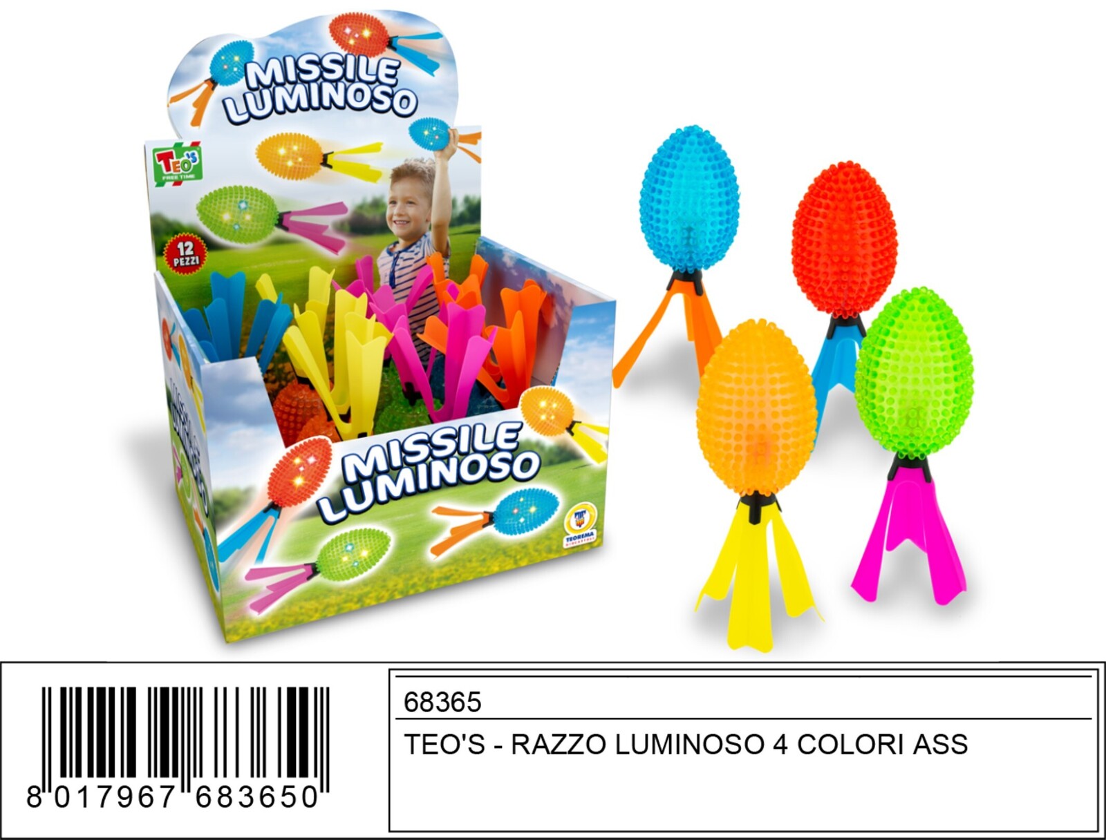 RAZZO LUMINOSO 4 COL 