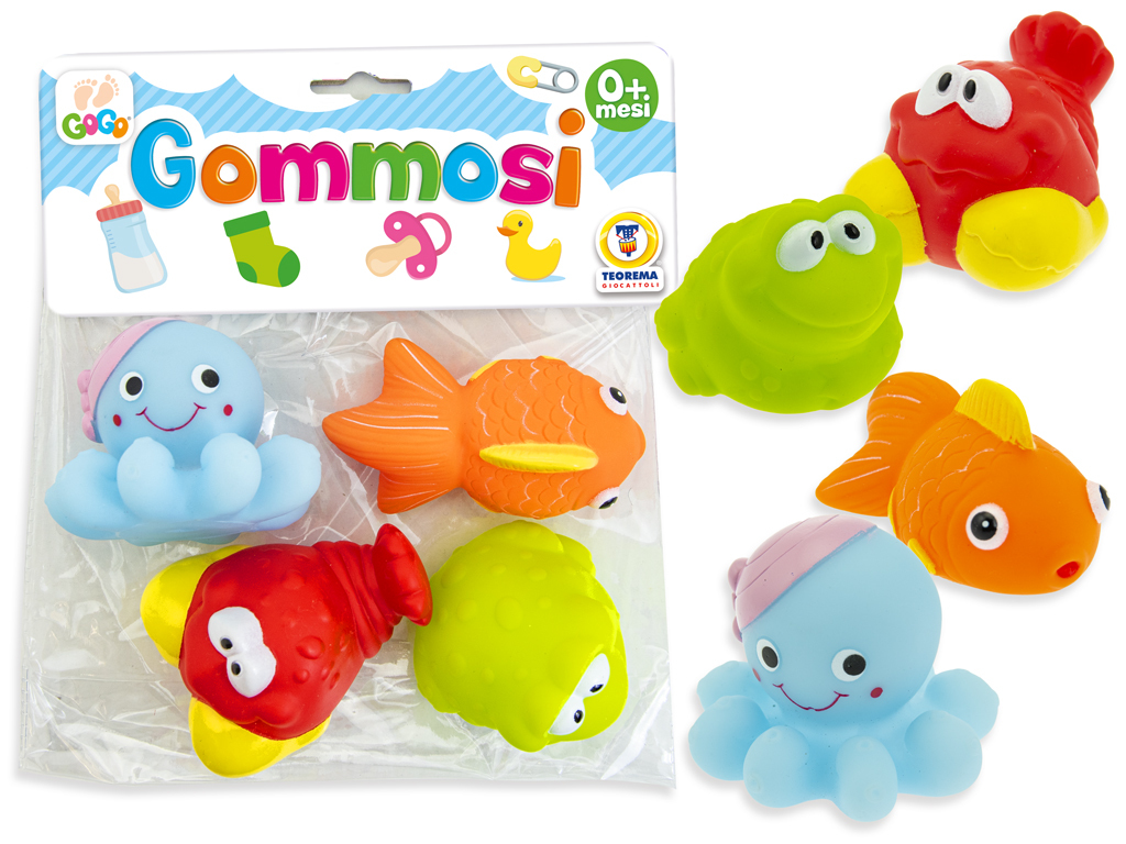 GOMMOSI ANIMALI MARINI 4PZ          