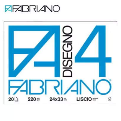 BLOCCO FABRIANO F4 24X33 LISCIO  