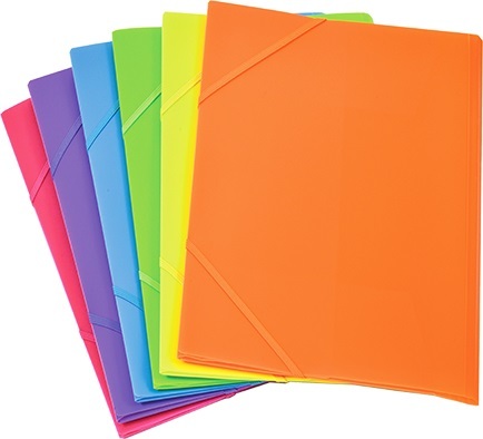 CARTELLA C/DOPPIO ELAST, FLUO A4