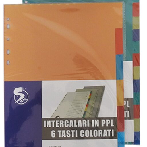 DIVISORI COLORATI A4  6 COL.