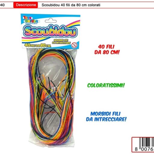 SCOUBIDOU COLORFULL 40 FILI DA CM 80