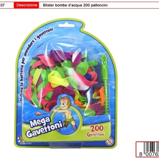BLISTER BOMBE D'ACQUA 200 PALLONCINI
