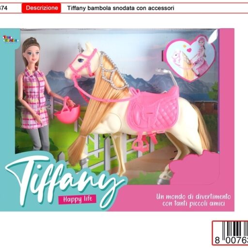 TIFFANY BAMBOLA SNODATA C/CAVALLO