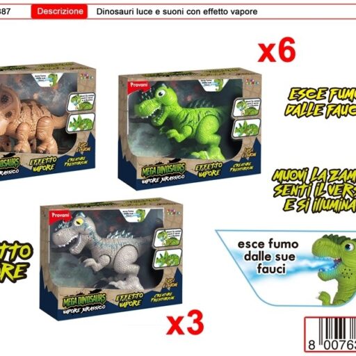 MEGA DINOSAUROS EFFETTO VAPORE