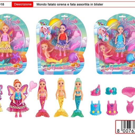 FATA E SIRENETTA IN BLISTER