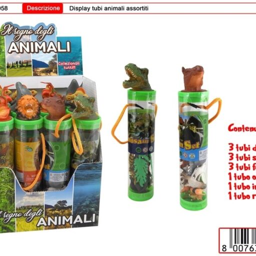TUBO ANIMALI IN DISPLAY