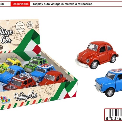 AUTO VINTAGE IN METALLO