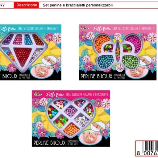 SET PERLINE E BRACCIALETTI PERSONALIZZAB
