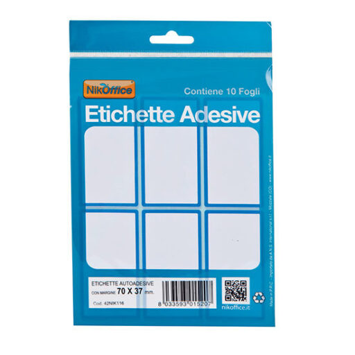 ETICHETTE BIANCHE BS.10ff 37x19mm