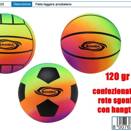PALLA LEGGERA ARCOBALENO IN RETE SGONF