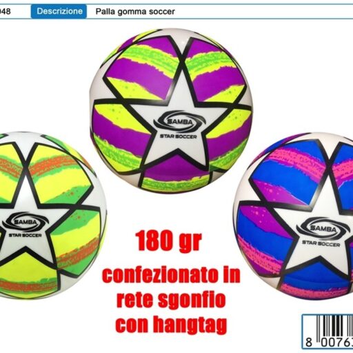 PALLA GOMMA SOCCER IN RETE SGONF