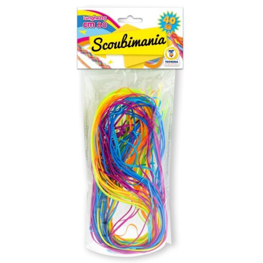 SCOUBIDOU MANIA 40 FILI 80 CM 8 COLOR