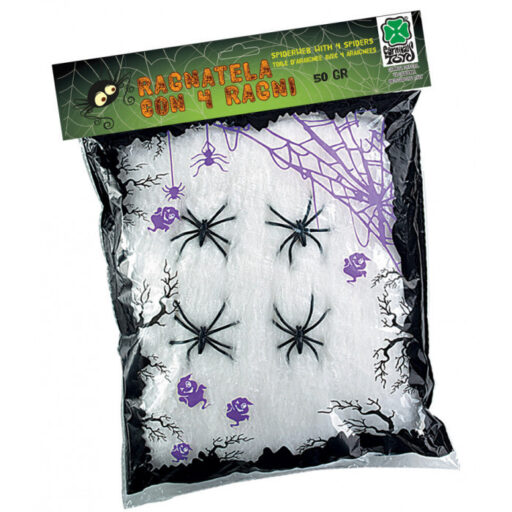 RAGNATELA BIANCA CON RAGNI 50gr
