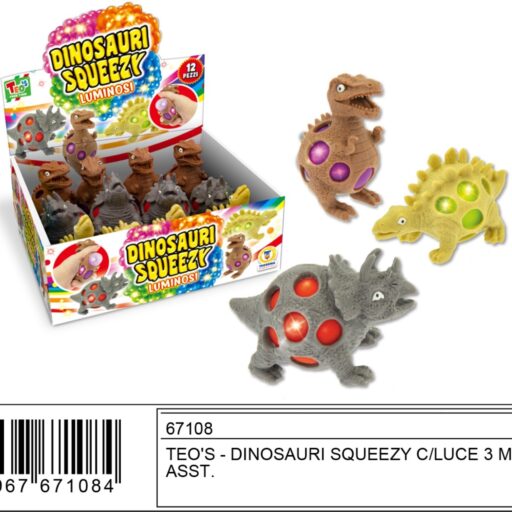 DINOSAURO SQUEEZY C/LUCE CF.12PZ