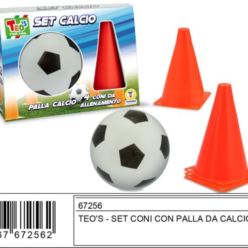 CARRELLO CONI CON PALLA DA CALCIO