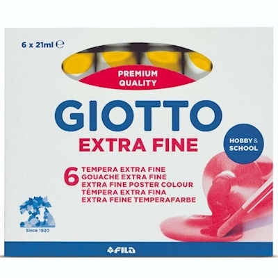 TEMPERA GIOTTO 21ML GIALLO PRIMARIO 6PZ