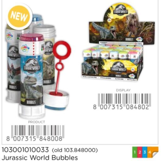 ESP. 36 BOLLE SAP. 60 ML. JURASSIC WORLD