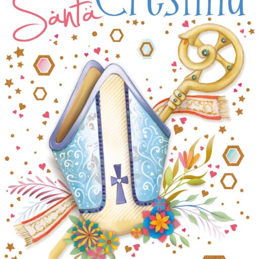 SC.24 BIGL. AUGURI SANTA CRESIMA