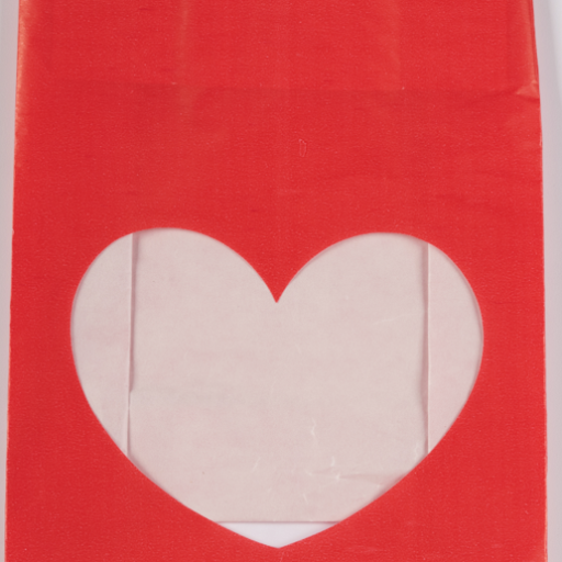 SHOPPER ROSSO HEART C/FIN 24X19X14 CF.12