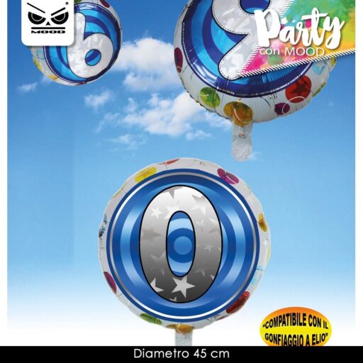 METAL BALOON NUMBER 0   ST3661