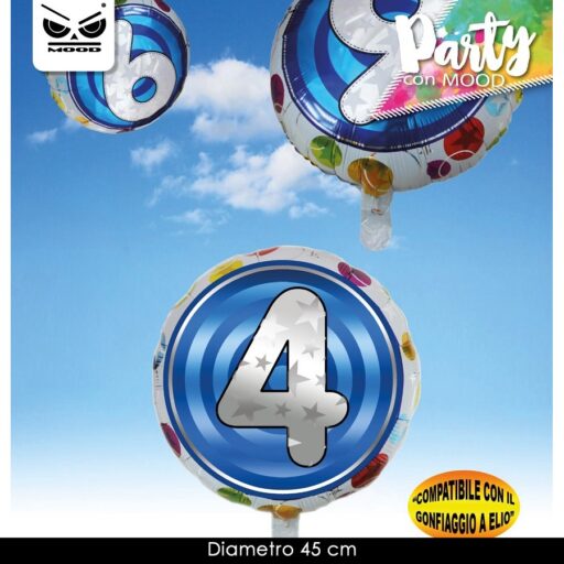 METAL BALOON NUMBER 4 ST3665