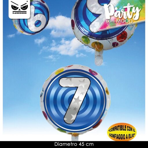 METAL BALOON NUMBER 7  ST3668