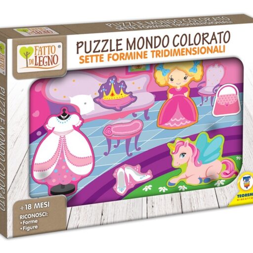 FATTO DI LEGNO PUZZLE PRINCIPESSA