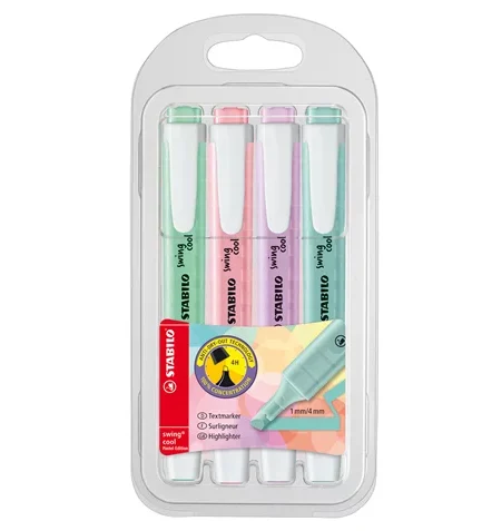 EVID STABILO SWING 4 COLORI PASTEL
