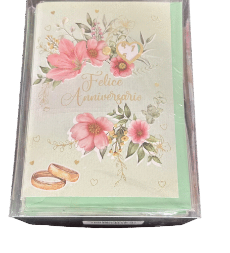 SC.24 BIGLIETTI FELICE ANNIVERSARIO DOPPIA ROTELLA