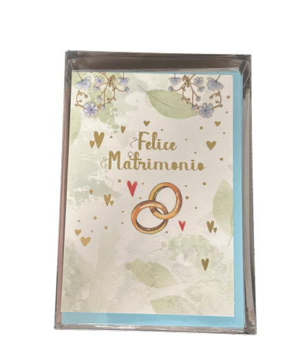 SC.24 BIGLIETTO FELICE MATRIMONIO FEDI