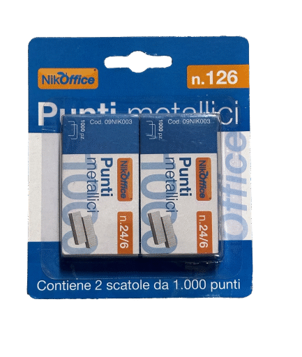 PUNTI METALLICI BL.2 N126