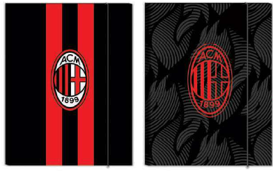CARTELLETTA CON ELASTICO MILAN - 1cm