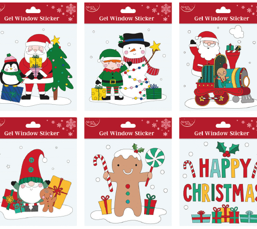 GEL WINDOW STICKER NATALE CF 12