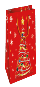 SHOPPER  BOTTIGLIA NATALE ABETE