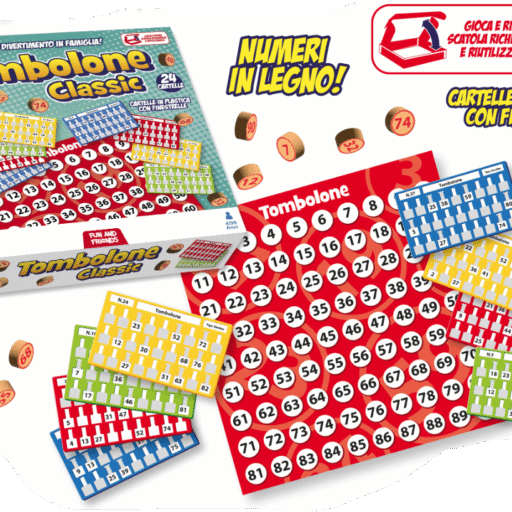 TOMBOLA 24 CARTELLE AUTOM CON NUM