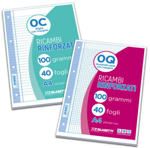 RICAMBIO RINF A4 100 GR 40F 5M