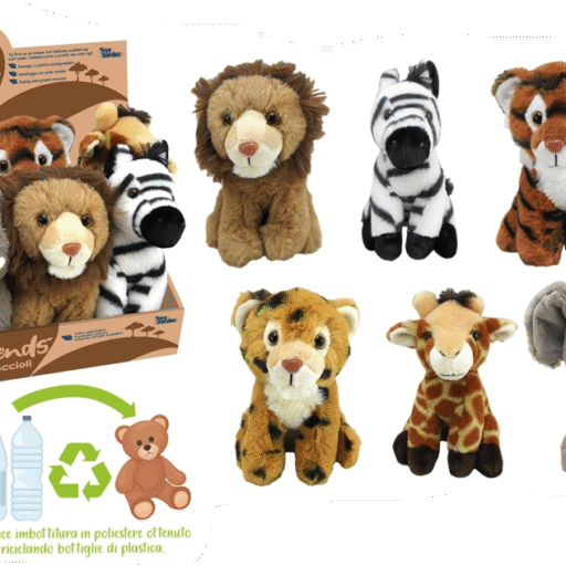 CUORICINI ANIMALI DELLA SAVANA 16CM