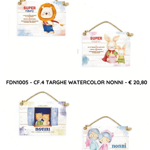 CF.2 TARGHE WATERCOLOR NONNI