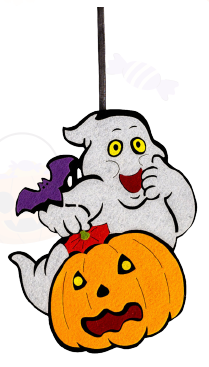 FANTASMA C/ZUCCA IN FELTRO CM.25