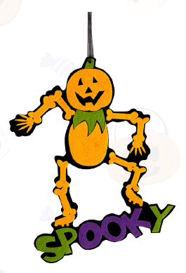 SCHELETRO ZUCCA IN FELTRO CM.32