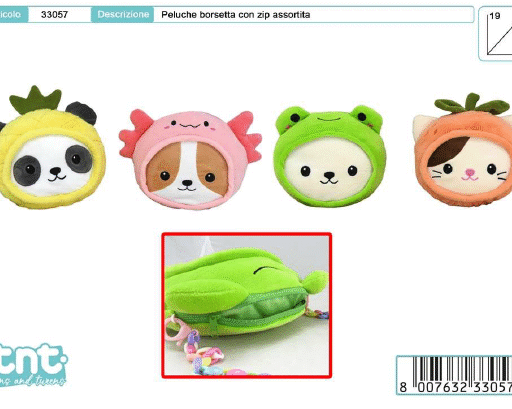 PELUCHE KAWAII BORSETTA 19 CM