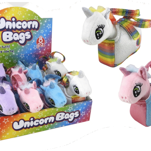 UNICORNI IN BORSETTA 12CM