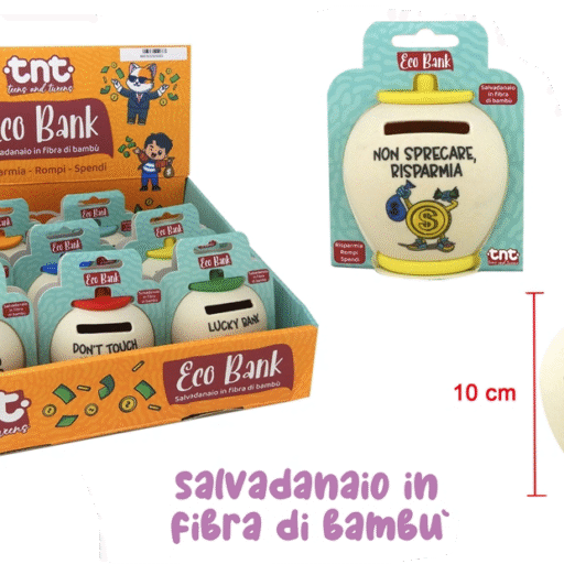 SALVADANAIO IN BAMBU PICCOLO ESP.9