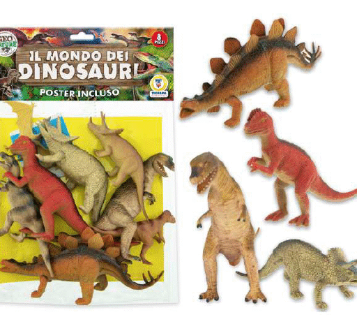 DINOSAURI RIGIDI PZ8 C/POSTER