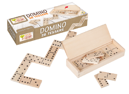 DOMINO IN LEGNO APRIBILE
