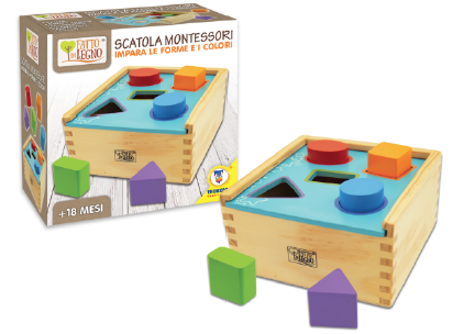 F.DI LEGNO SCATOLA MONTESSORI LE FORME